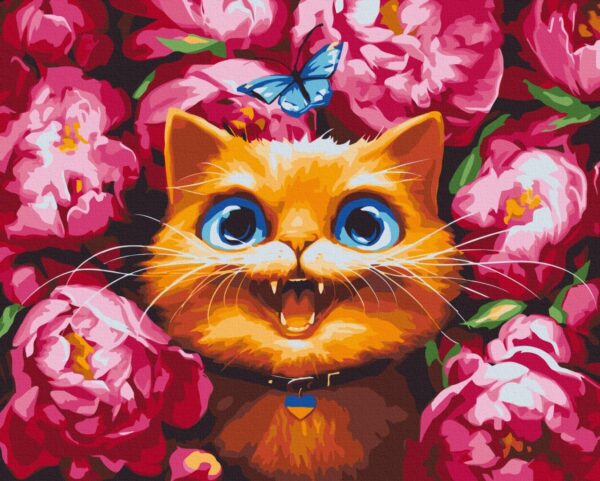 A cat among the flowers - Image 2