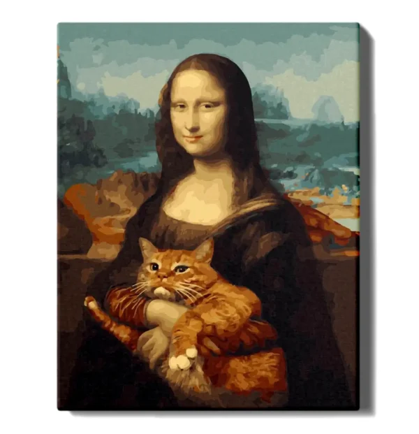 Mona Lisa and the cat