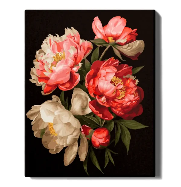 Bright peonies