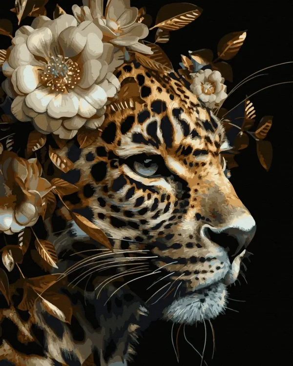 Cheetah and flowers - Image 2