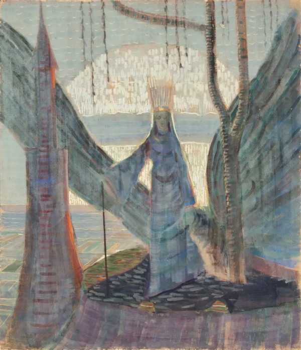 „Pasaka. III paveikslas iš triptiko" (1907 m.) M.K.Čiurlionis – reprodukcija - Image 3