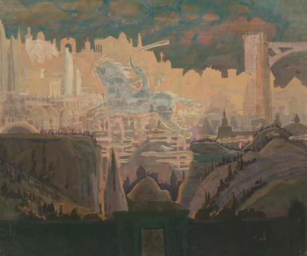 "Prelude (Prelude of the Knight)" (1909) by M.K.Čiurlionis - reproduction - Image 3