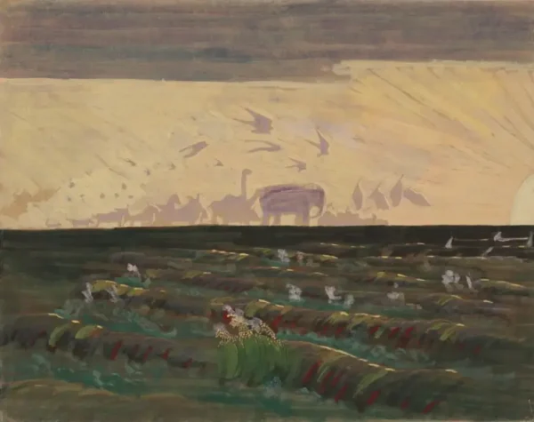 „Saulės pagarbinimas" (1909 m.) M.K.Čiurlionis – reprodukcija - Image 3