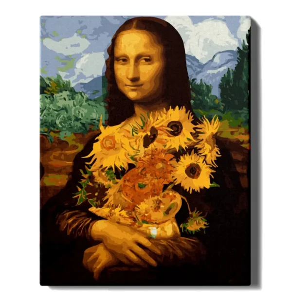 Mona Lisa ir saulėgrąžos