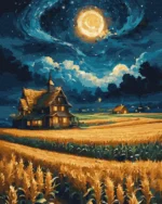 tapyba pagal skaicius_auskine naktis1_manotapyba.lt