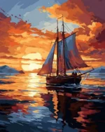 tapyba pagal skaicius_laivas saulelydyje_manotapyba.lt1