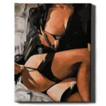 tapyba pagal skaicius_mergina su pedkelnemis_manotapyba.lt