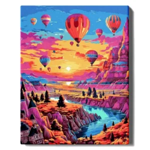 Spalvingi oro balionai