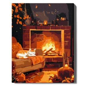 Vakaras prie židinio