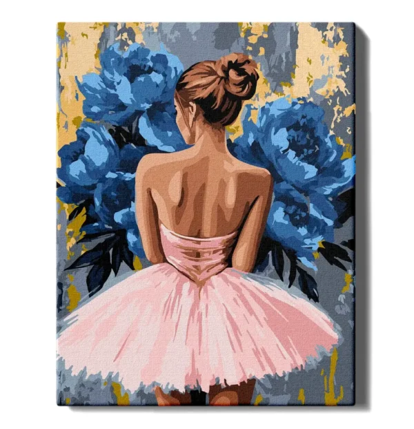 tapyba pagal skaicius Balerina ir melynos geles manotapyba.lt