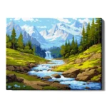 tapyba pagal skaicius_Kalnu saltinis_manotapyba.lt