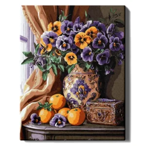 Gėlės ir mandarinai