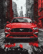 tapyba pagal skaicius_raudonas mustangas_manotapyba.lt1