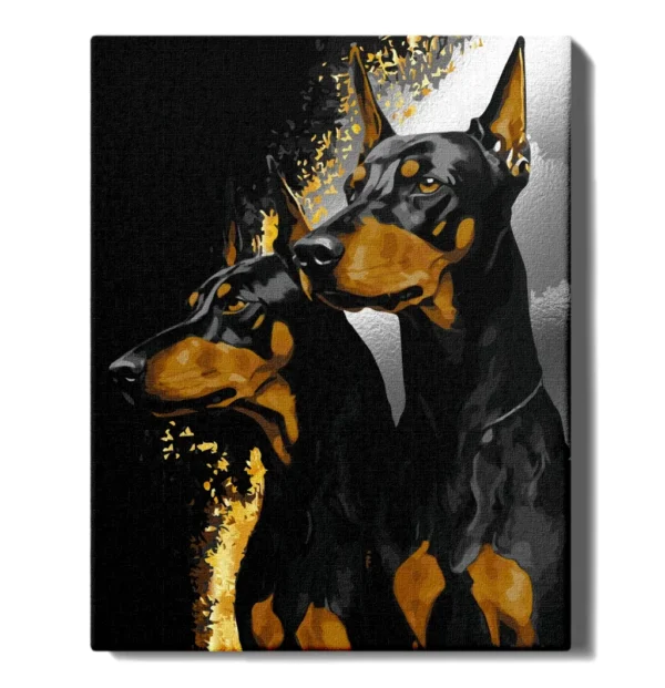 tapyba pagal skaicius Dobermanai manotapyba.lt