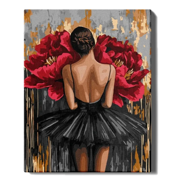 tapyba pagal skaicius balerina ir raudonos geles manotapyba.lt