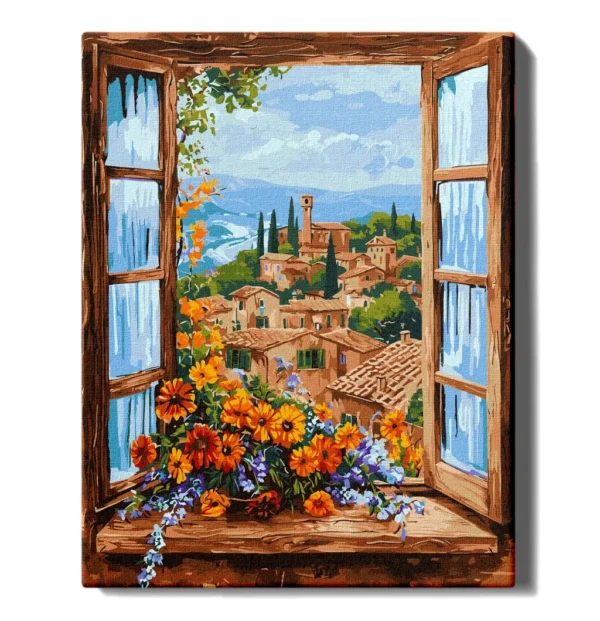 tapyba pagal skaicius italiskas peizazas manotapyba.lt